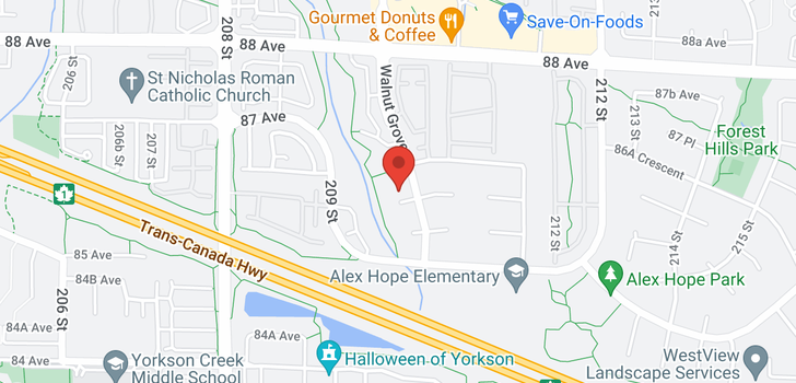 map of 21009 86 AVENUE